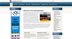 Desktop Screenshot of everybodywinslots.com